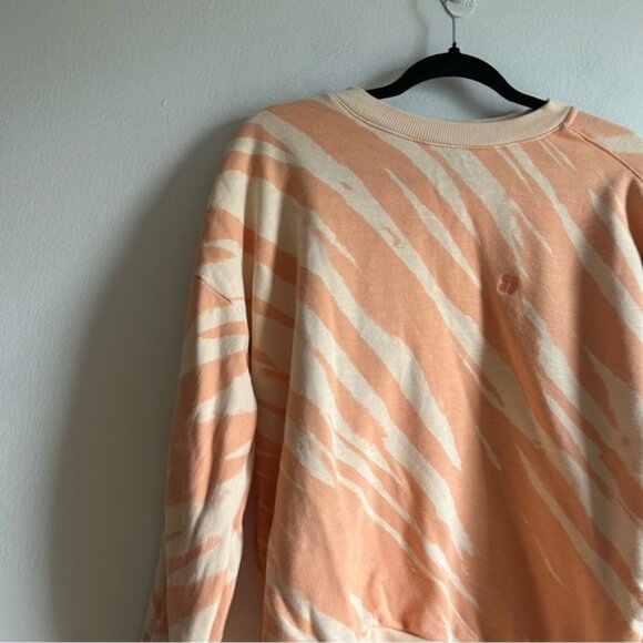 Sweaty Betty Orange Abstract Zebra Print Relaxed Sweatshirt - Picture 3 of 9